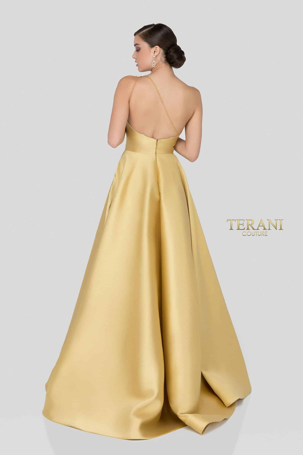 Terani Couture 1912E9202 One Shoulder Long Ball Gown