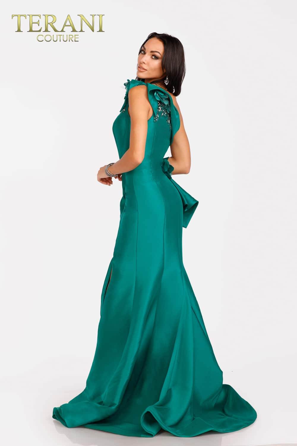 Terani Couture 2011E2427 One Shoulder Long Evening Gown