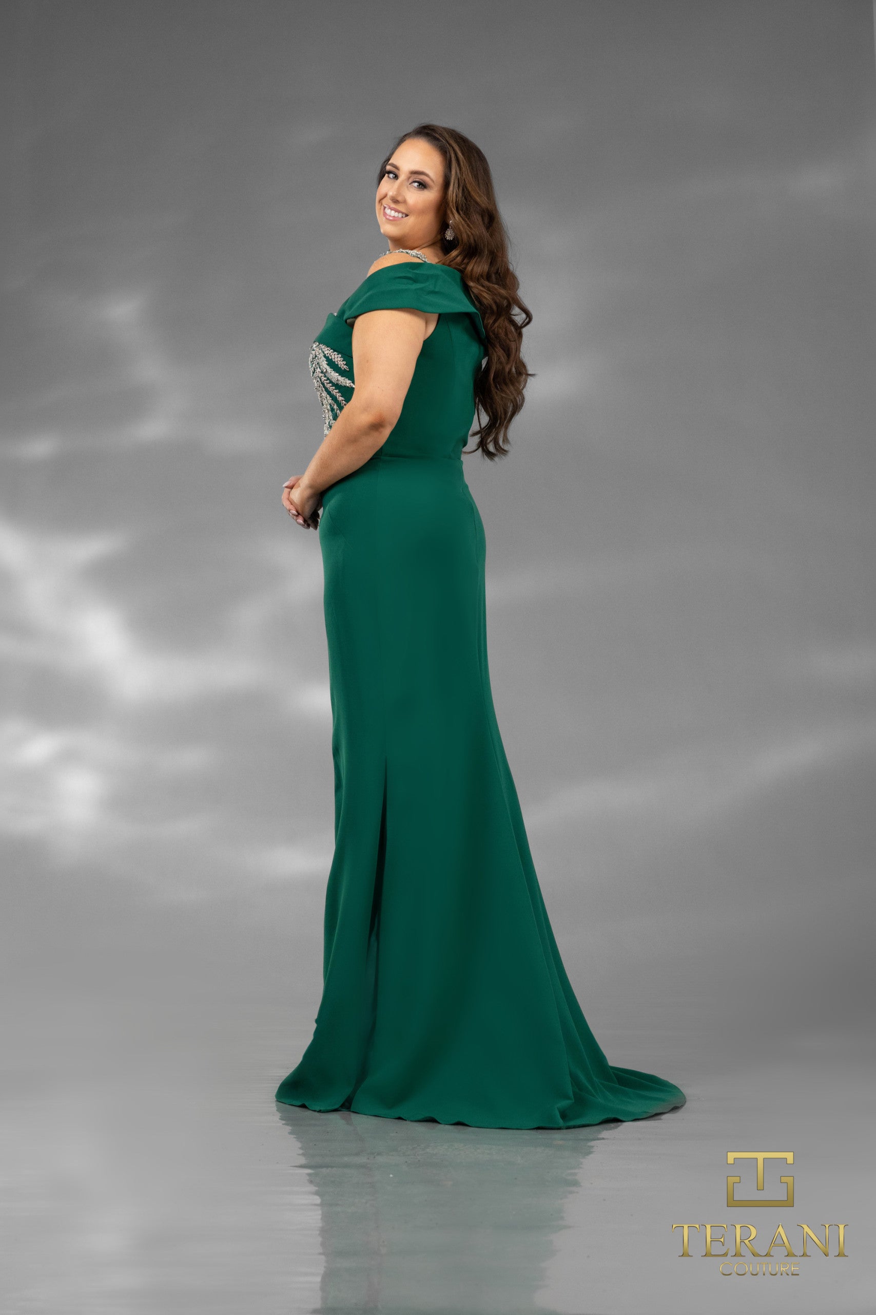 Terani Couture 2111M5289 Sleek Long Mother Of The Bride Dress