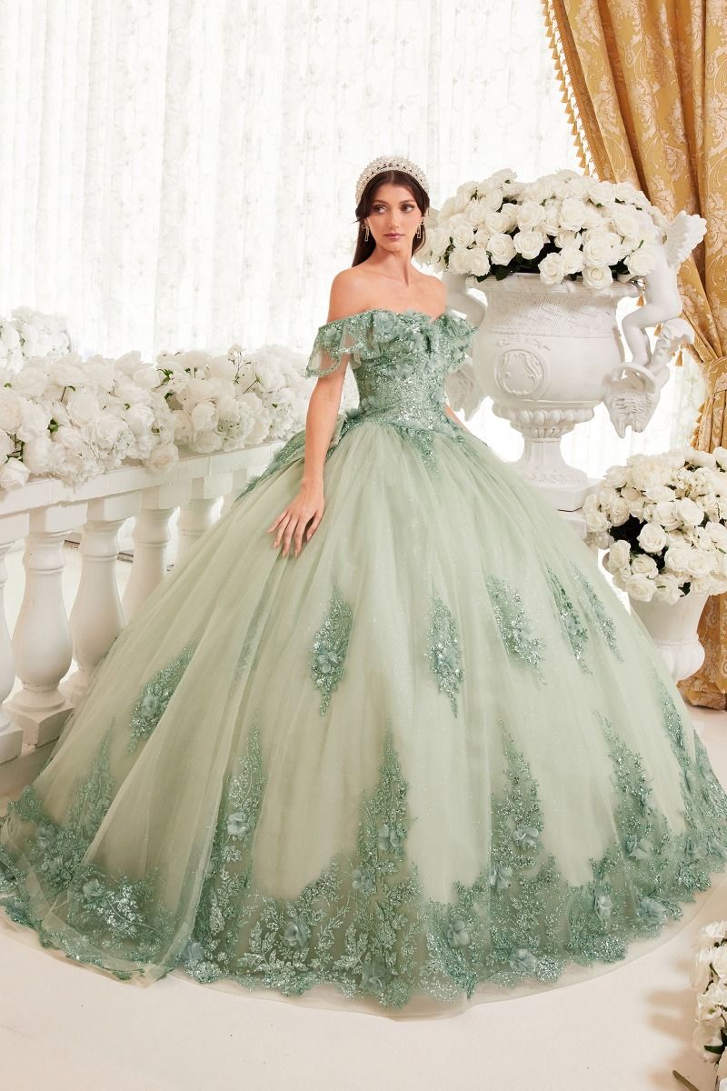 Long Ball Gown Quinceañera Dress by LaDivine 15701