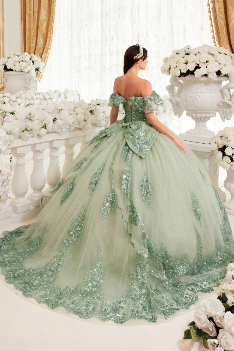 Long Ball Gown Quinceañera Dress by LaDivine 15701
