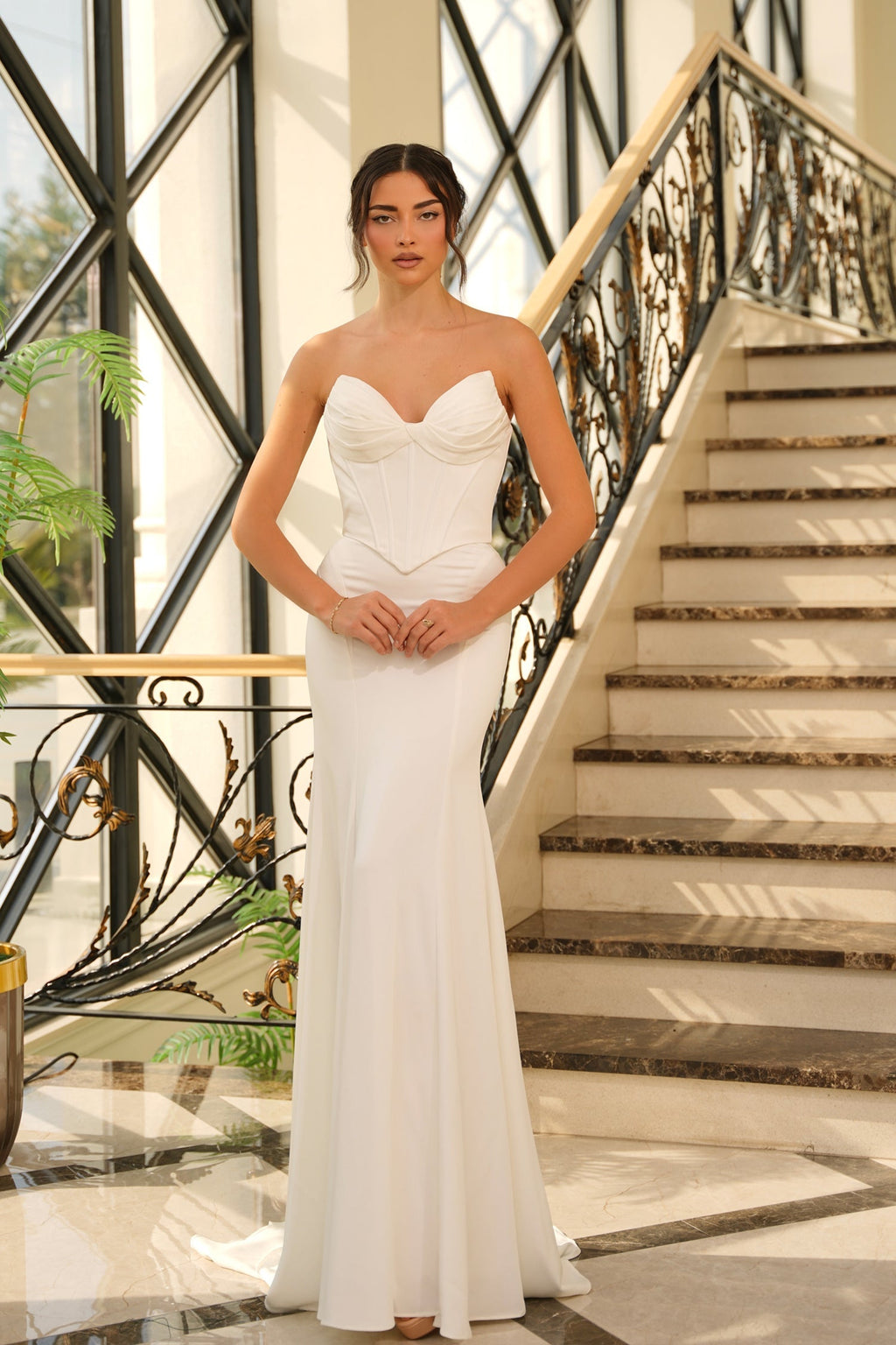Long Bridal Mermaid Wedding Dress Tina Holly TE709