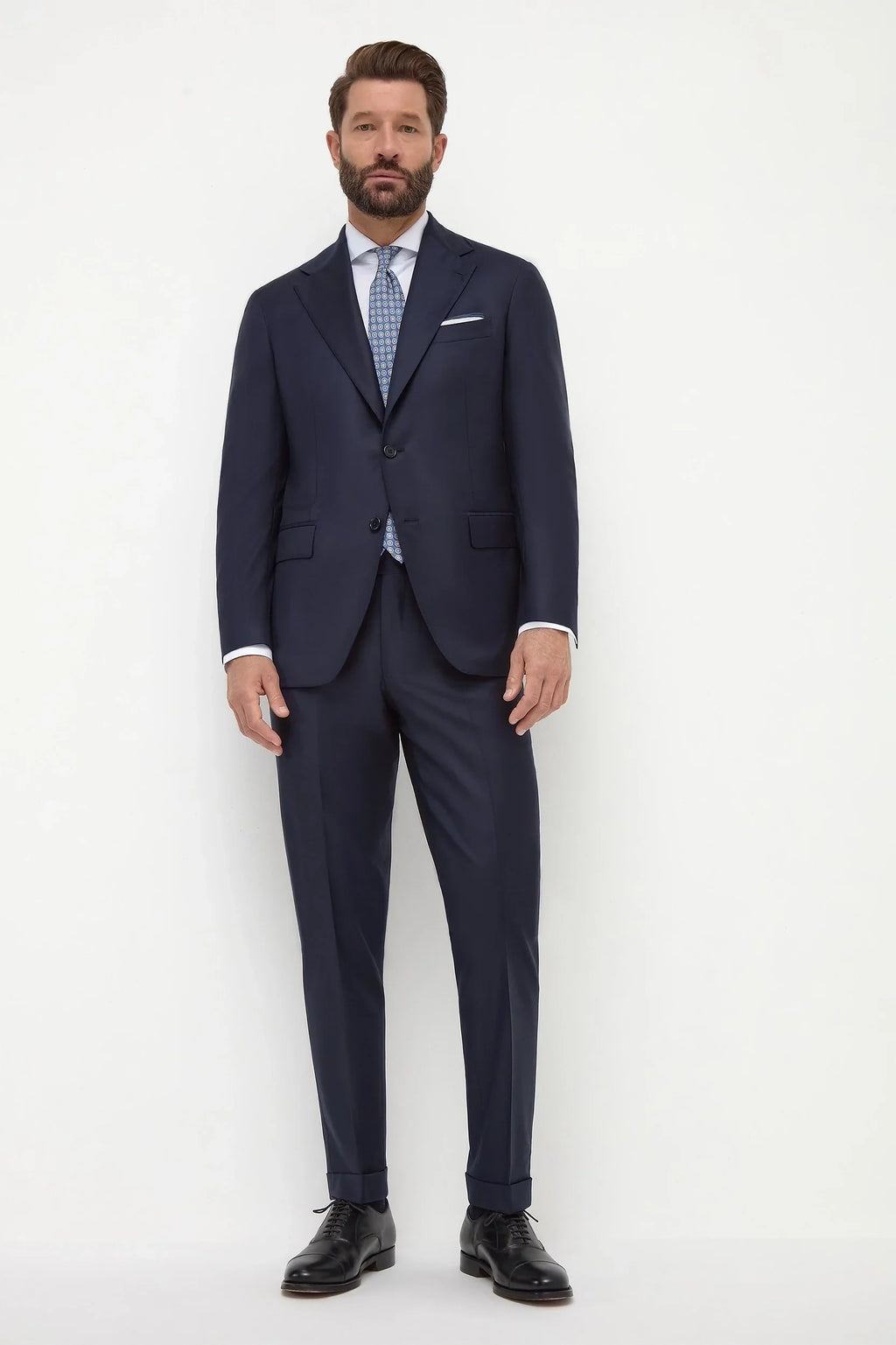 Blue Full Canvas Suit - Made in Italy
