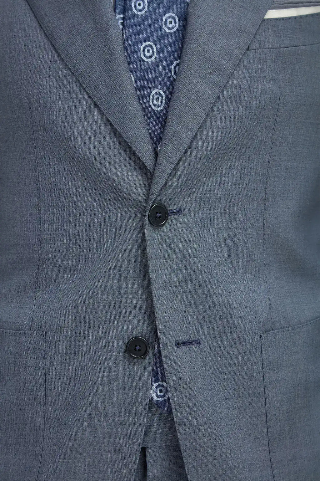 Dusty blue suit - Made in Italy
