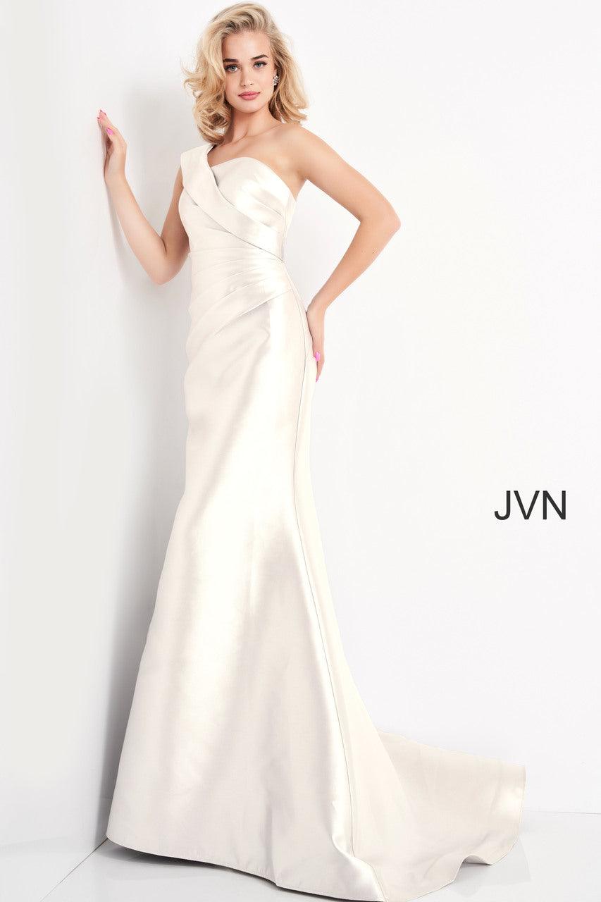 Jovani 04723 One Shoulder Long Mermaid Evening Dress