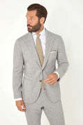 Light grey striped suit - Made in Italy