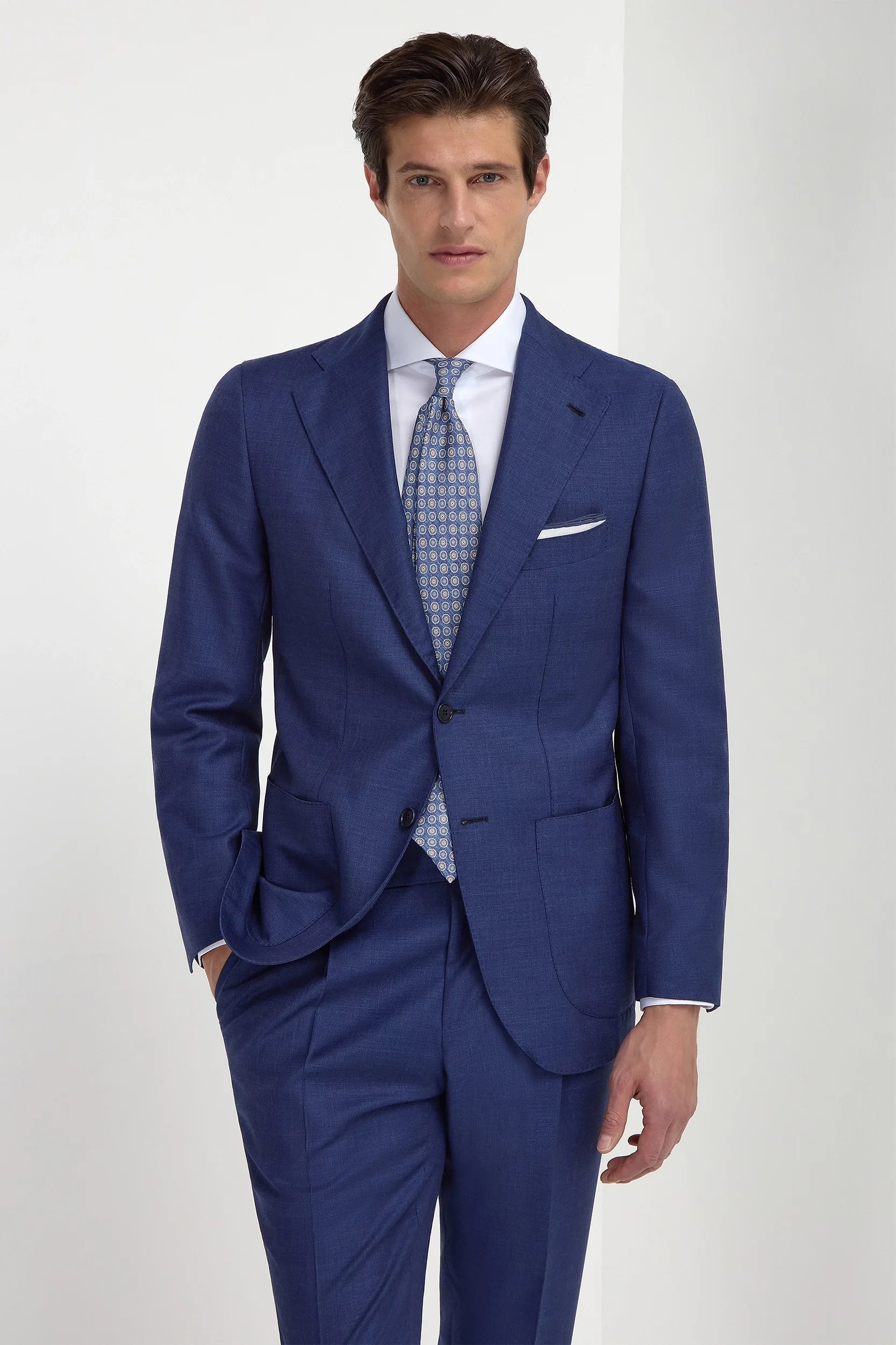 Royal blue suit - Made in Italy
