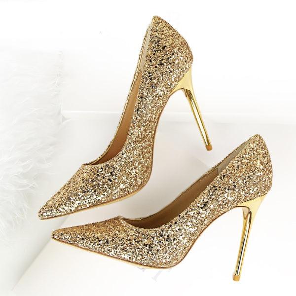 Wedding High Heels Poited Toe Bridal Shoes